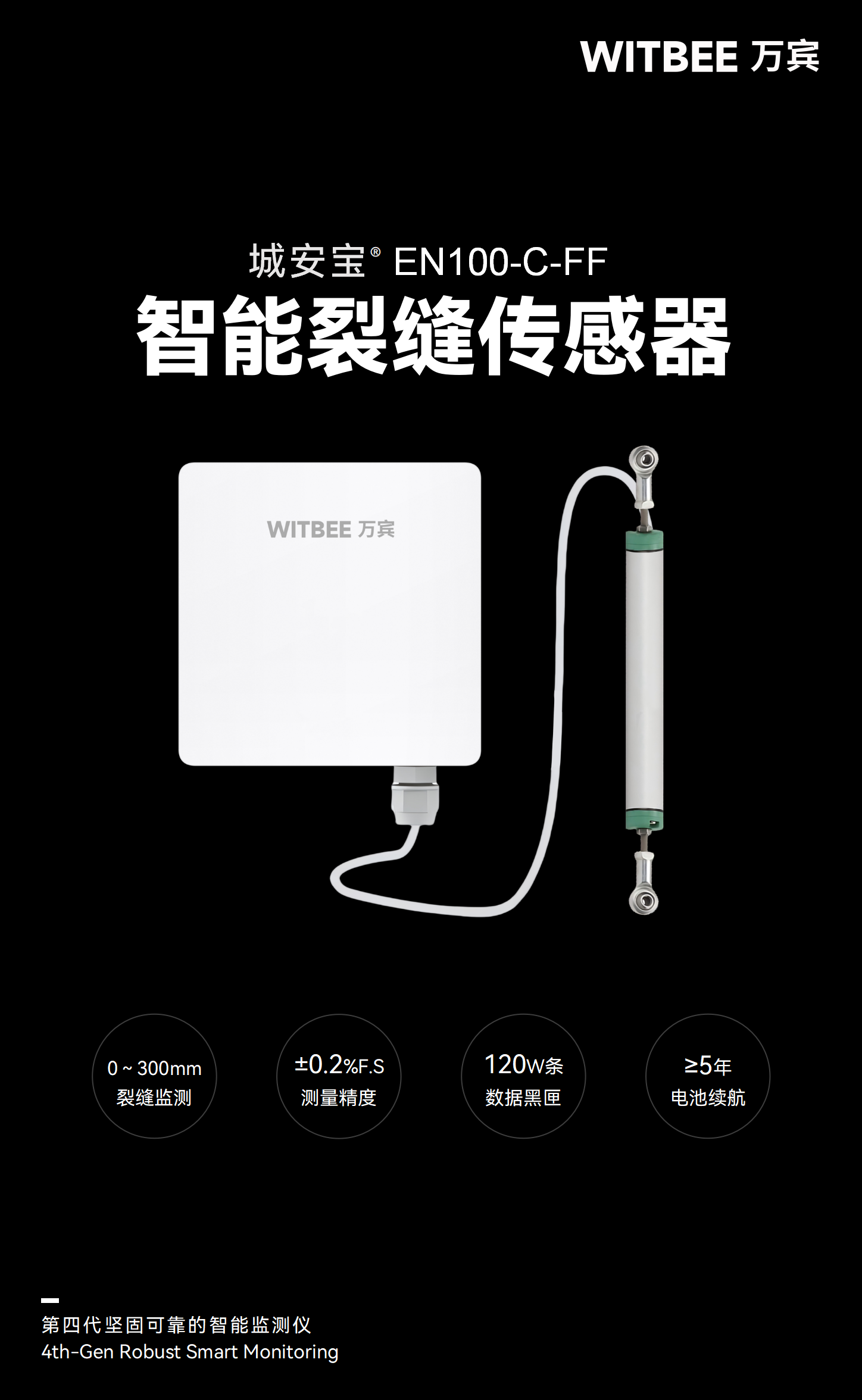 智能裂縫傳感器 EN100-C-FF(圖1) 智能裂縫傳感器 EN100-C-FF(圖1)